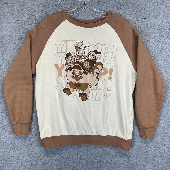 Viacom Other - Avatar The Last Airbender Sweater Adult Medium Brown Viacom Crew Neck￼ Pullover
